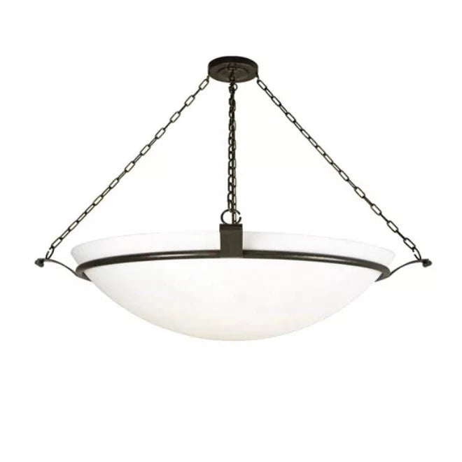 2nd Ave Lighting Almeria 58" 8-Light Statuario Idalight Diffuser Gilded Tobacco Pendant