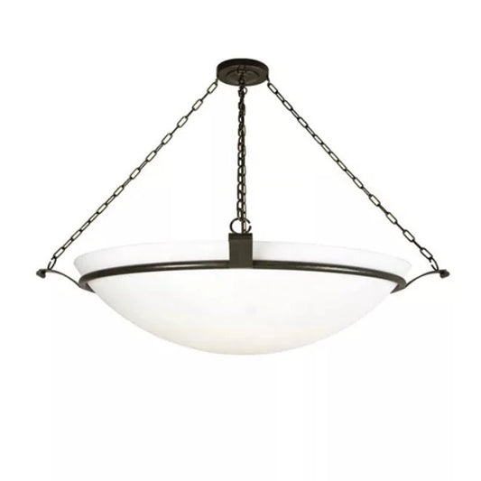 2nd Ave Lighting Almeria 58" 8-Light Statuario Idalight Diffuser Gilded Tobacco Pendant