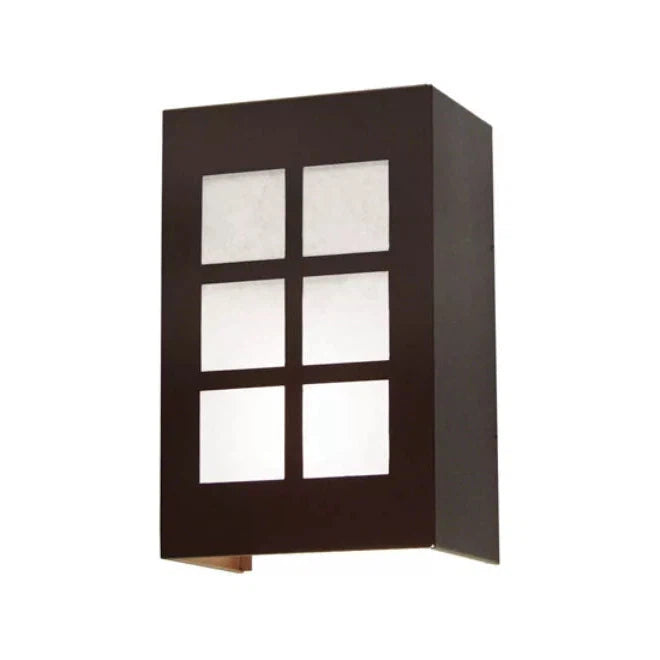 2nd Ave Lighting Alo 9" 1-Light Statuario Idalight Diffuser Chestnut Wall Sconce