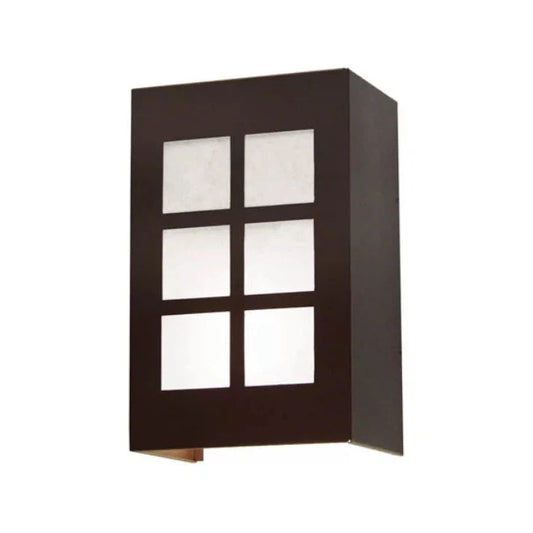 2nd Ave Lighting Alo 9" 1-Light Statuario Idalight Diffuser Chestnut Wall Sconce
