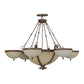 2nd Ave Lighting Alonzo 72" Wide 6 Arm Chandelier in Cortez Gold Finish