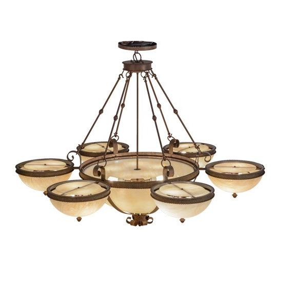 2nd Ave Lighting Alonzo 72" Wide 6 Arm Chandelier in Cortez Gold Finish