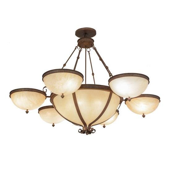 2nd Ave Lighting Alonzo 72" Wide 6 Arm Chandelier in Cortez Gold Finish
