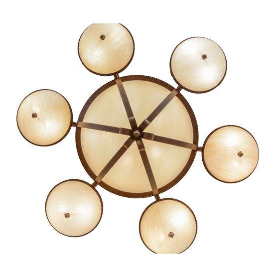 2nd Ave Lighting Alonzo 72" Wide 6 Arm Chandelier in Cortez Gold Finish