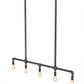 2nd Ave Lighting Alva Conduttura 48" Wide Pendant in Industrial Black Finish