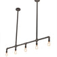 2nd Ave Lighting Alva Conduttura 48" Wide Pendant in Industrial Black Finish
