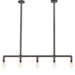 2nd Ave Lighting Alva Conduttura 48" Wide Pendant in Industrial Black Finish