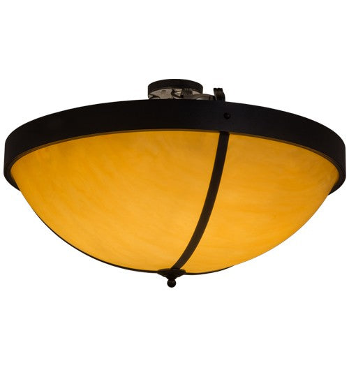 2nd Ave Lighting Alysiales 36" Luxe Semi-Flushmount With Black Finish