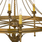 2nd Ave Lighting Amaury 36" Wide 10 LT Chandelier in Buttered Brass Finish