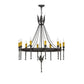 2nd Ave Lighting Amaury 36" Wide 10 LT Chandelier in Coffee Bean Finish
