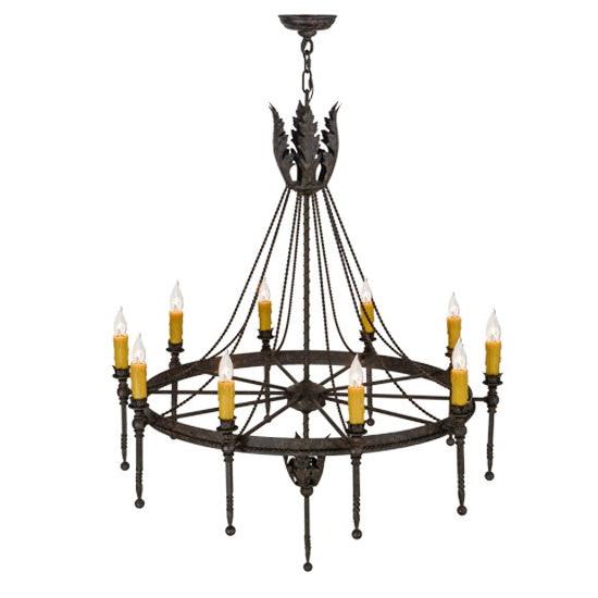 2nd Ave Lighting Amaury 36" Wide 10 LT Chandelier in Coffee Bean Finish