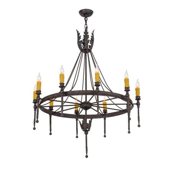 2nd Ave Lighting Amaury 36" Wide 10 LT Chandelier in Coffee Bean Finish