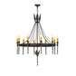2nd Ave Lighting Amaury 36" Wide 10 LT Chandelier in Coffee Bean Finish