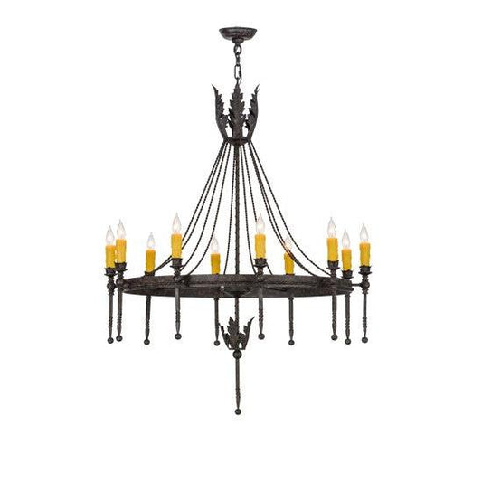 2nd Ave Lighting Amaury 36" Wide 10 LT Chandelier in Coffee Bean Finish