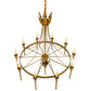 2nd Ave Lighting Amaury 36" Wide 10 Light Chandelier With Transparent Gold Over Nickel Finish