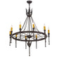 2nd Ave Lighting Amaury 36" Wide 10 Light Chandelier in Coffee Bean Finish