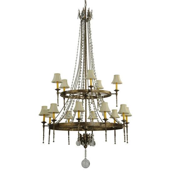 2nd Ave Lighting Amaury 48" Wide 15 Light Two Tier Chandelier in Corinth Finish
