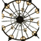 2nd Ave Lighting Amaury 48" Wide 15 Light Two Tier Chandelier in Corinth Finish
