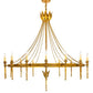 2nd Ave Lighting Amaury 56" Wide 16-Light Chandelier in Transparent Gold Over Nickel Finish