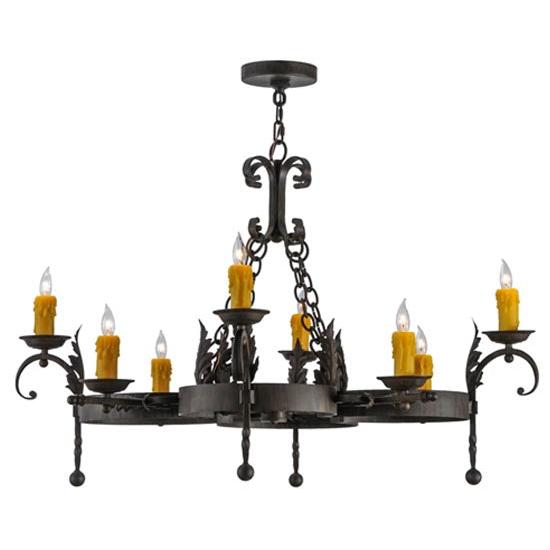 2nd Ave Lighting Andorra 42" Wide 8 LT Chandelier in Classic Rust Finish