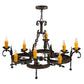 2nd Ave Lighting Andorra 42" Wide 8 LT Chandelier in Classic Rust Finish