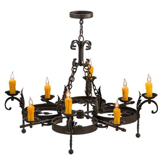 2nd Ave Lighting Andorra 42" Wide 8 LT Chandelier in Classic Rust Finish