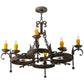 2nd Ave Lighting Andorra 42" Wide 8 LT Chandelier in Classic Rust Finish