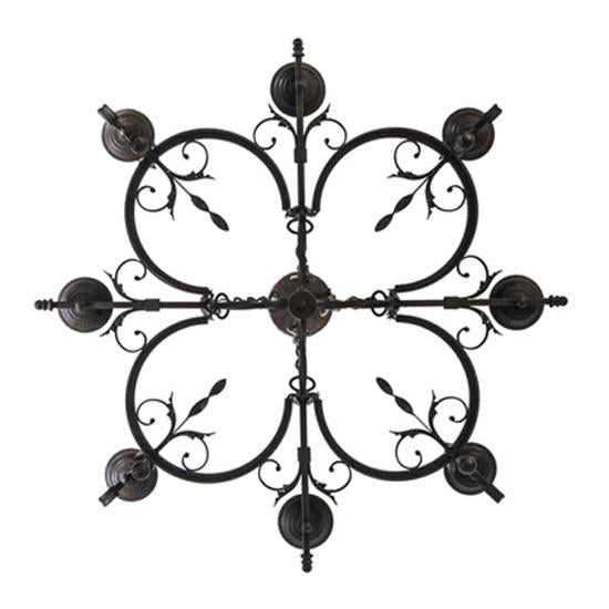 2nd Ave Lighting Andorra 42" Wide 8 LT Chandelier in Classic Rust Finish