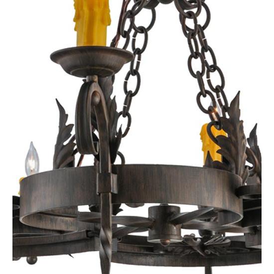 2nd Ave Lighting Andorra 42" Wide 8 LT Chandelier in Classic Rust Finish