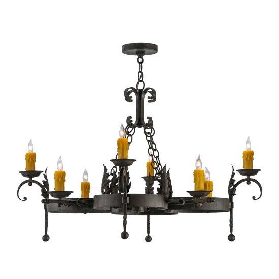 2nd Ave Lighting Andorra 42" Wide 8 LT Chandelier in Classic Rust Finish