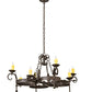 2nd Ave Lighting Andorra 42" Wide 8 Light Chandelier in Chestnut Finish