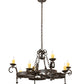 2nd Ave Lighting Andorra 42" Wide 8 Light Chandelier in Chestnut Finish