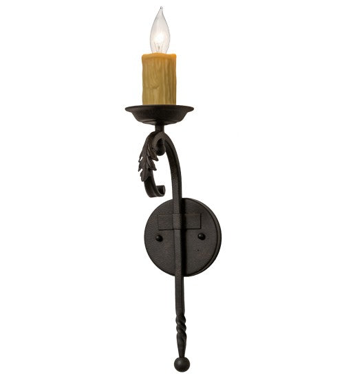 2nd Ave Lighting Andorra 5" Wide Wall Sconce in Chestnut Finish