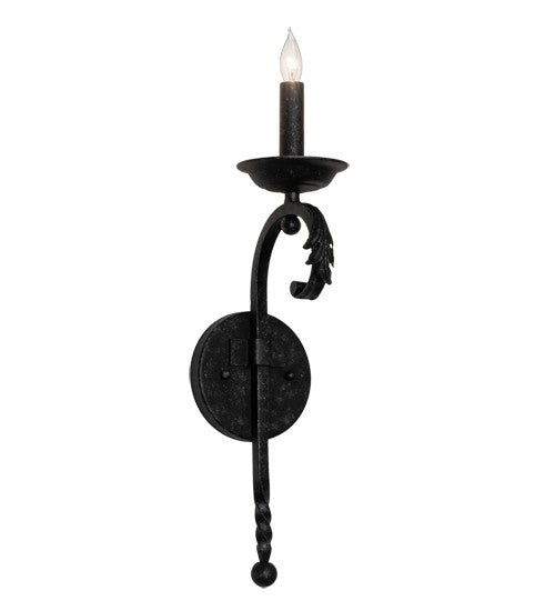 2nd Ave Lighting Andorra 5" Wide Wall Sconce in Gunmetal Finish