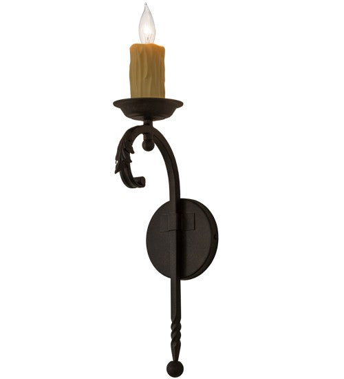 2nd Ave Lighting Andorra 5" Wide Wall Sconce in Textured Chestnut Finish
