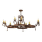 2nd Ave Lighting Andorra 60" Wide 12 LT Chandelier in Antique Rust