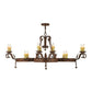 2nd Ave Lighting Andorra 60" Wide 12 LT Chandelier in Antique Rust