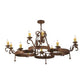 2nd Ave Lighting Andorra 60" Wide 12 LT Chandelier in Antique Rust