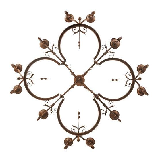 2nd Ave Lighting Andorra 60" Wide 12 LT Chandelier in Antique Rust