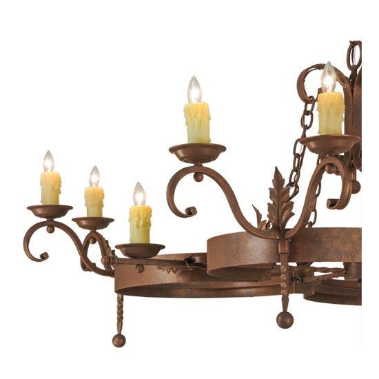 2nd Ave Lighting Andorra 60" Wide 12 LT Chandelier in Antique Rust