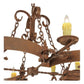 2nd Ave Lighting Andorra 60" Wide 12 LT Chandelier in Antique Rust
