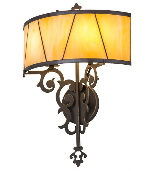 2nd Ave Lighting Aneila 15" Honeycomb Wall Sconce in Timeless Bronze Finish