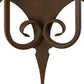 2nd Ave Lighting Angelique 12" Wide 2 LT Wall Sconce in Rustic Iron Finish