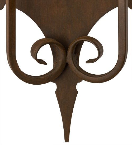 2nd Ave Lighting Angelique 12" Wide 2 LT Wall Sconce in Rustic Iron Finish