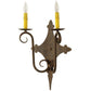 2nd Ave Lighting Angelique 13" Wide 2 LT Wall Sconce in Gilded Tobacco Finish