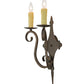 2nd Ave Lighting Angelique 13" Wide 2 LT Wall Sconce in Gilded Tobacco Finish