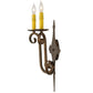 2nd Ave Lighting Angelique 13" Wide 2 LT Wall Sconce in Gilded Tobacco Finish