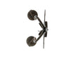 2nd Ave Lighting Angelique 13" Wide 2 LT Wall Sconce in Gilded Tobacco Finish