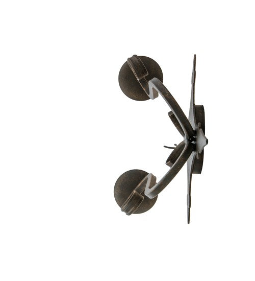 2nd Ave Lighting Angelique 13" Wide 2 LT Wall Sconce in Gilded Tobacco Finish