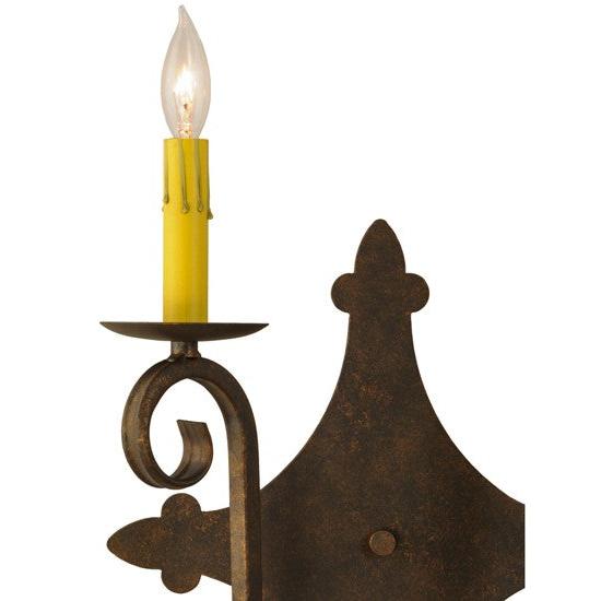 2nd Ave Lighting Angelique 13" Wide 2 LT Wall Sconce in Gilded Tobacco Finish